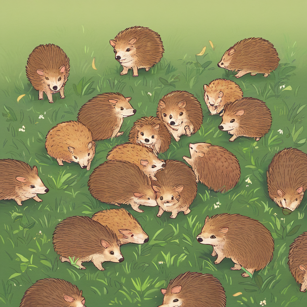 ハリネズミの群れ