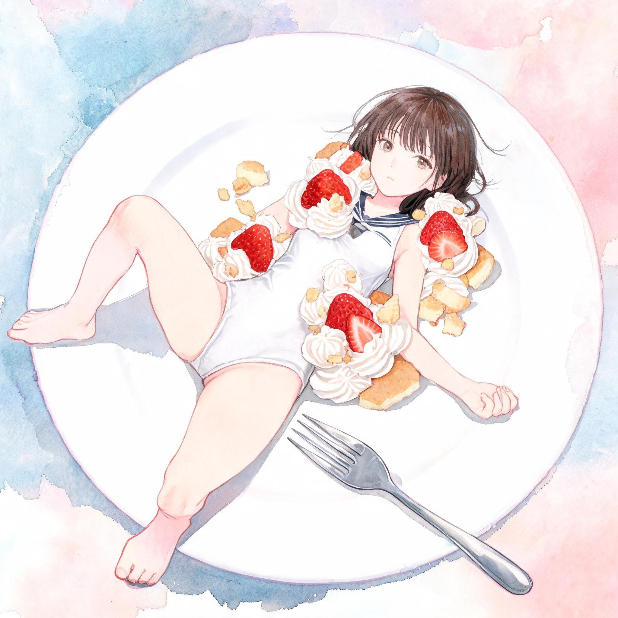 seedream5.0でショートケーキ風女の子260724