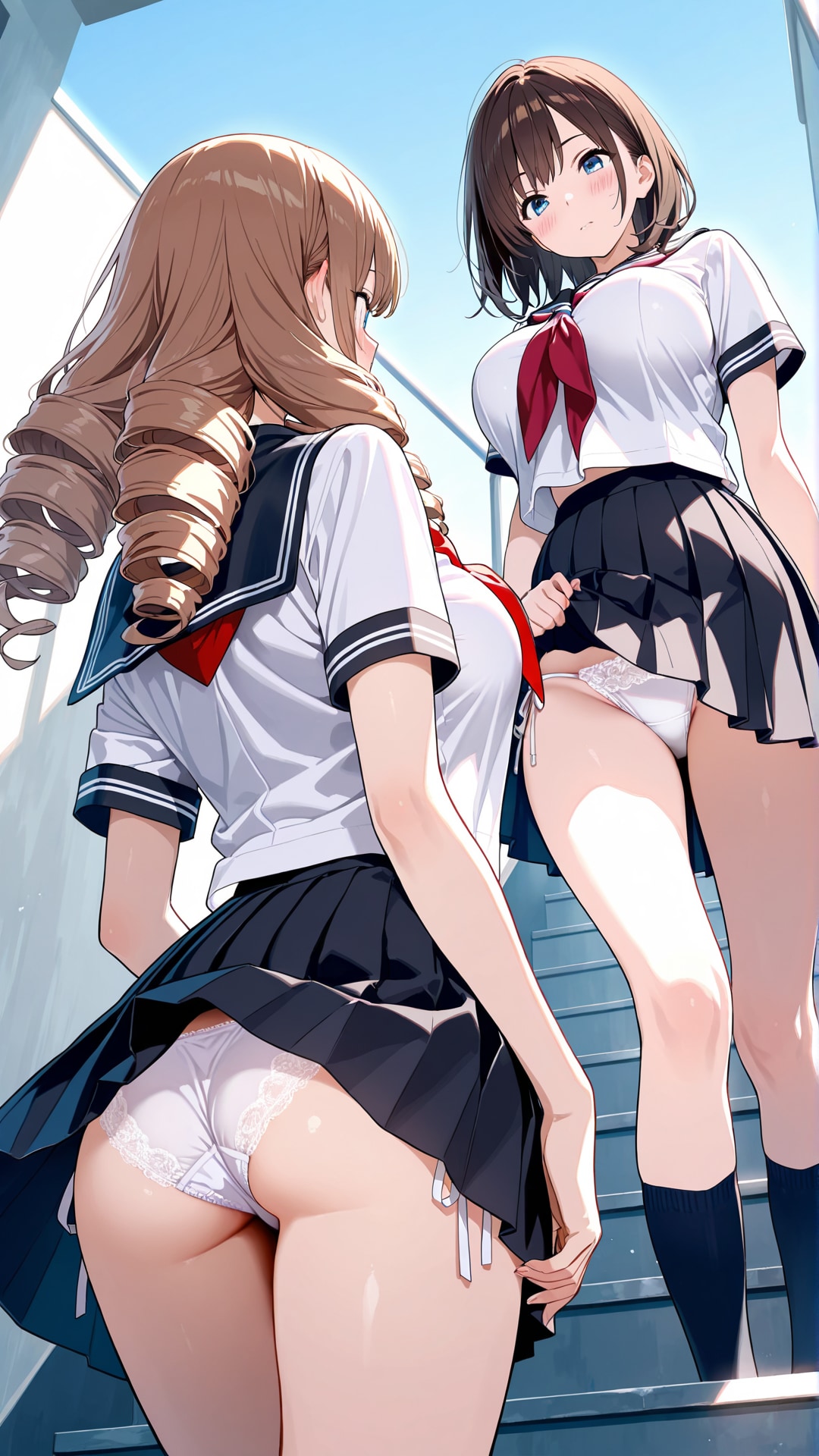 幸せのパンチラ階段