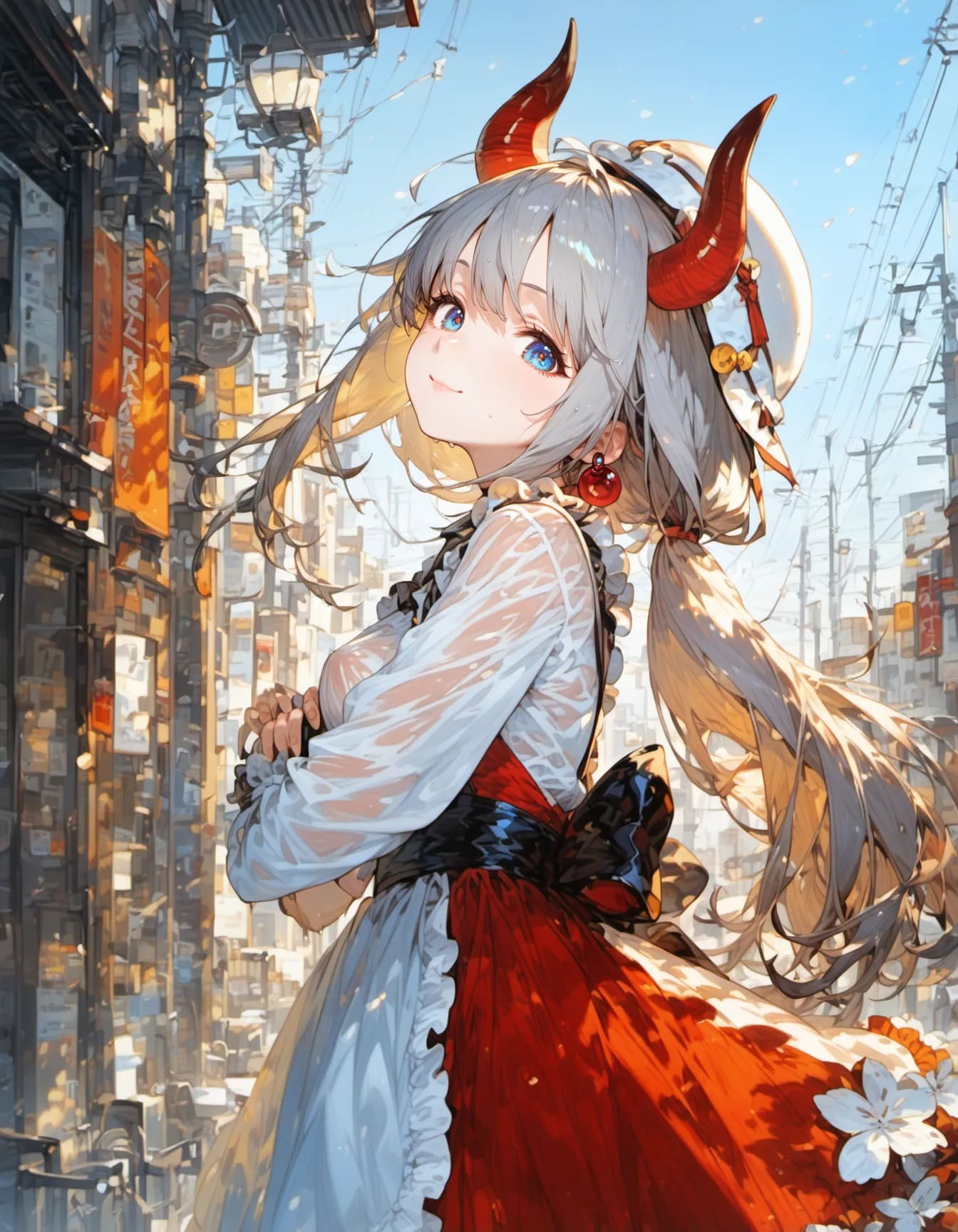 Red Horns, Blue Sky