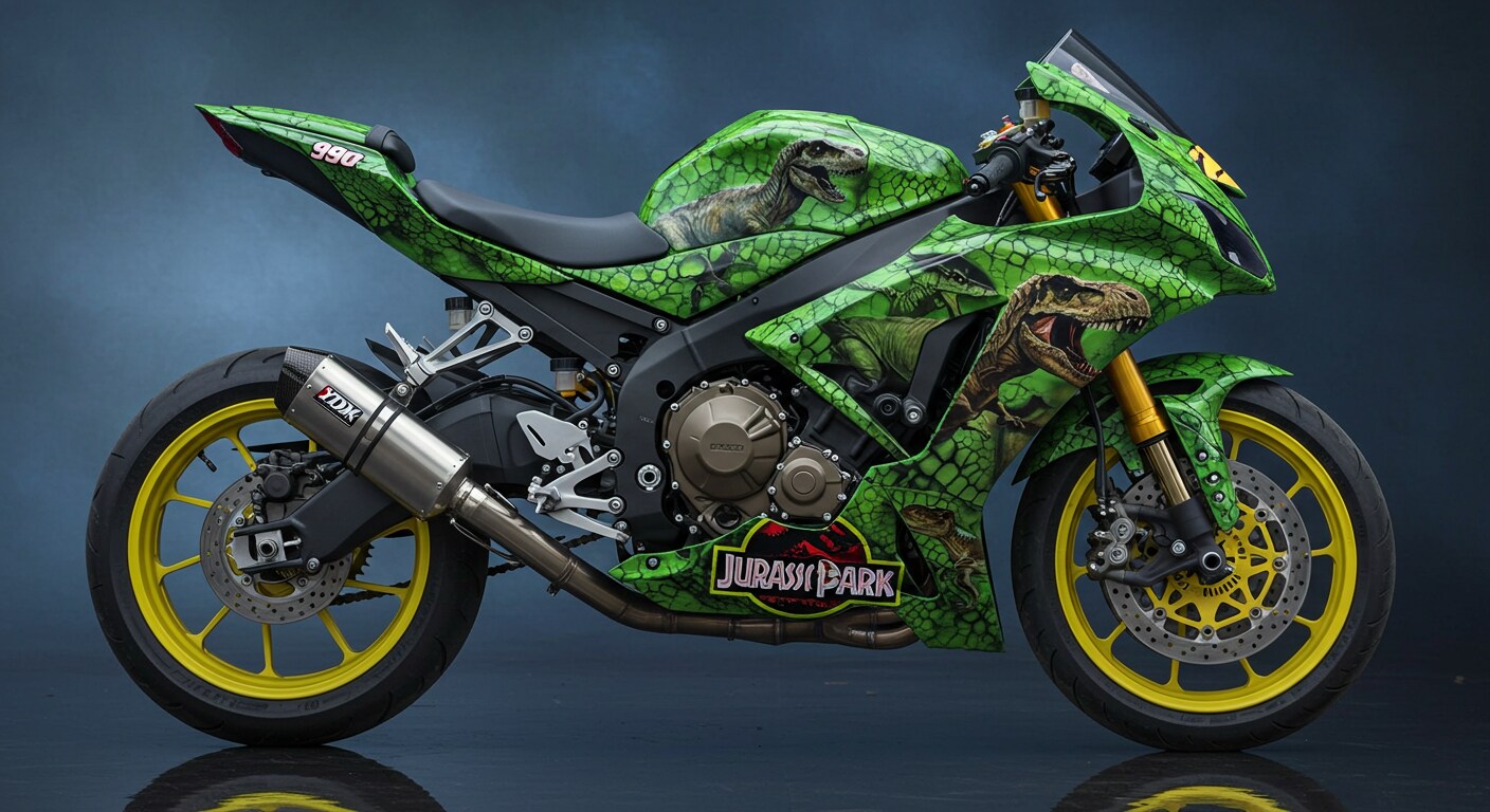 ジュラシックパークレーシングバイク | の人気AIイラスト・グラビア