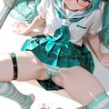 ミクさんは縞パンに限りますね♪ 8枚目