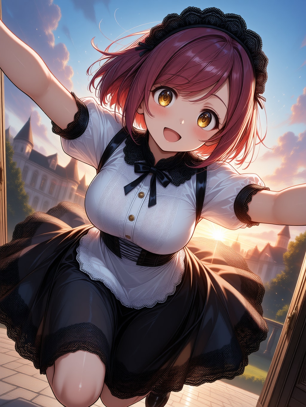 こんばんは（挨拶メイドの芽衣ちゃん）