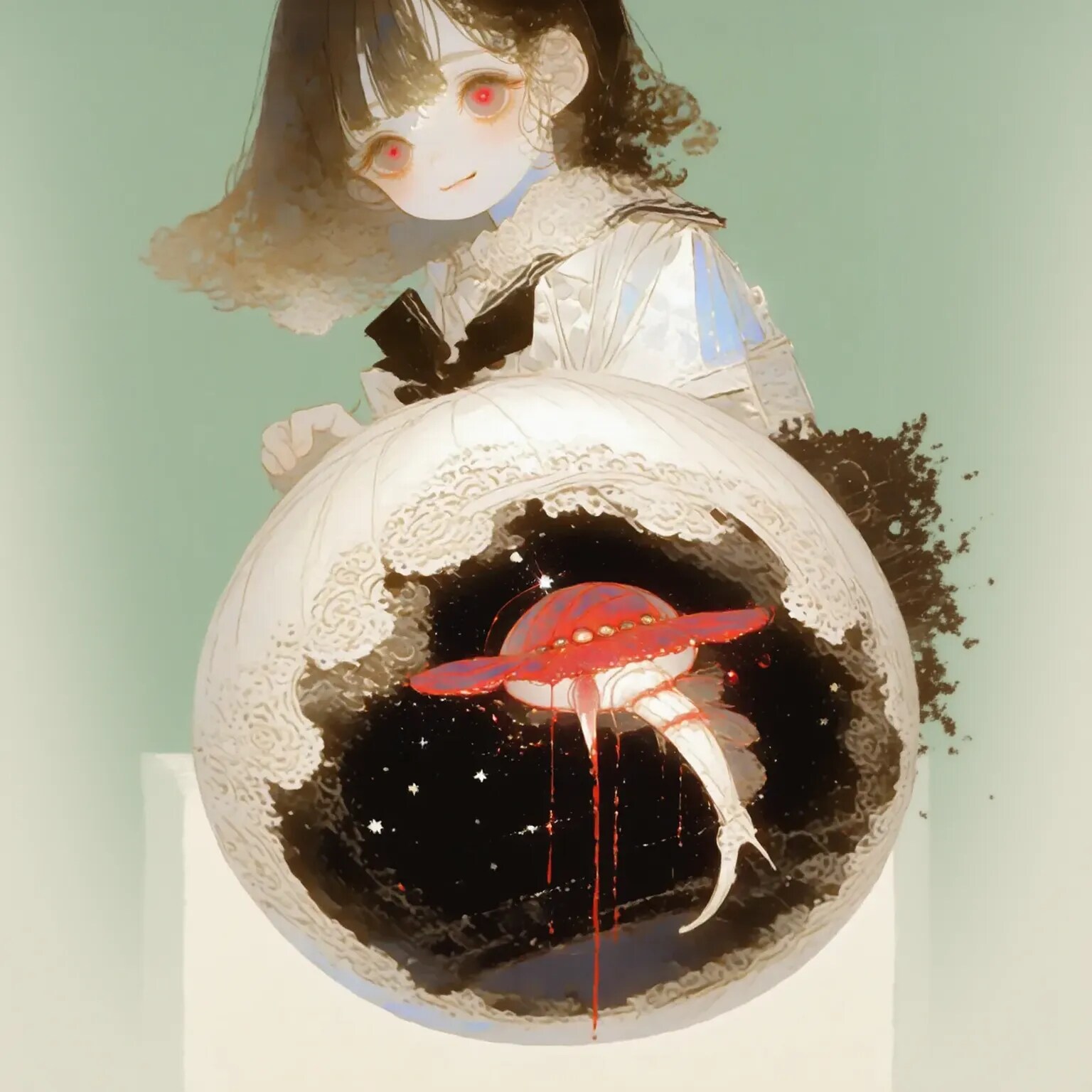 不思議な繭玉「あれっ⁈」 | の人気AIイラスト・グラビア