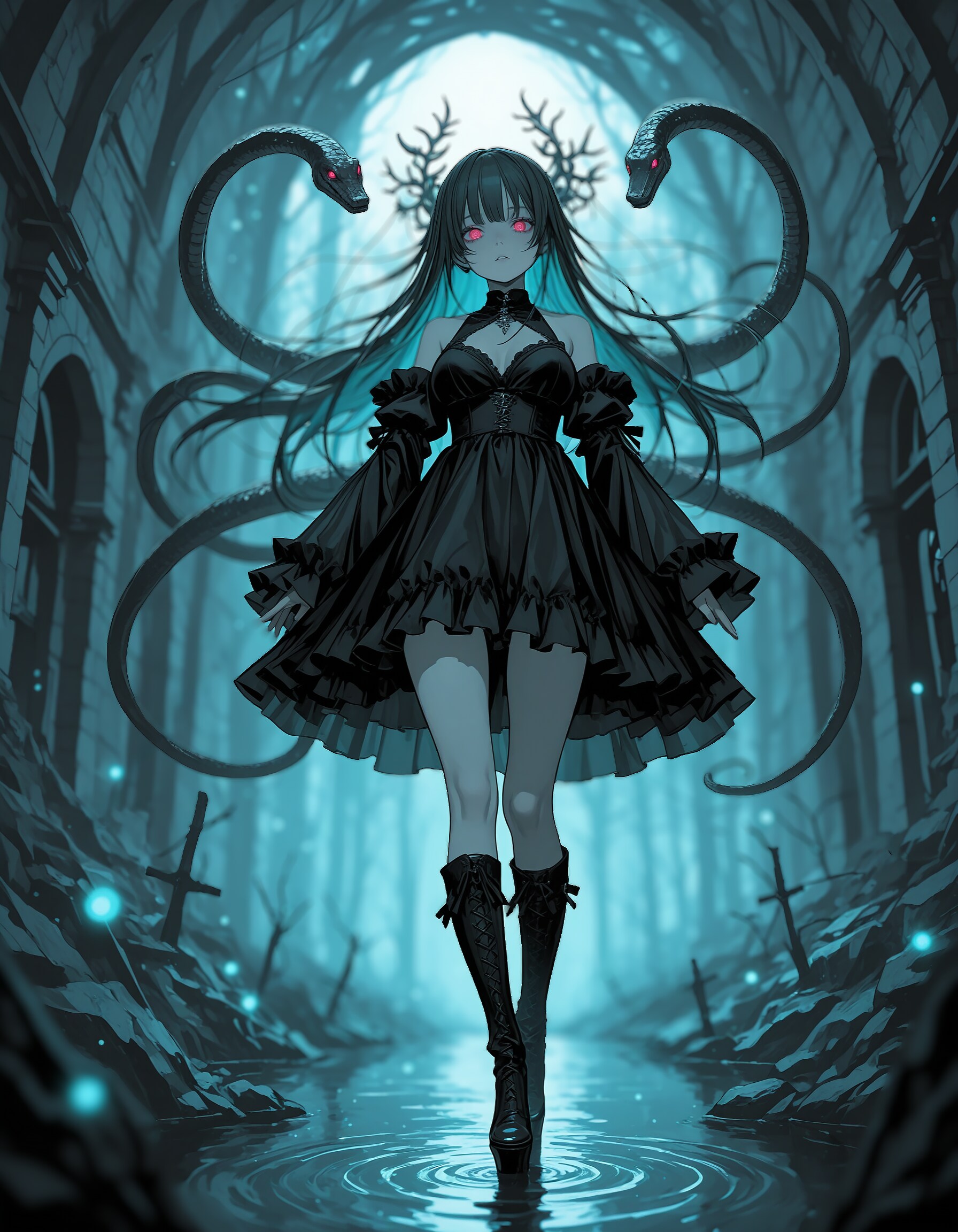 ヘビ娘 | の人気AIイラスト・グラビア