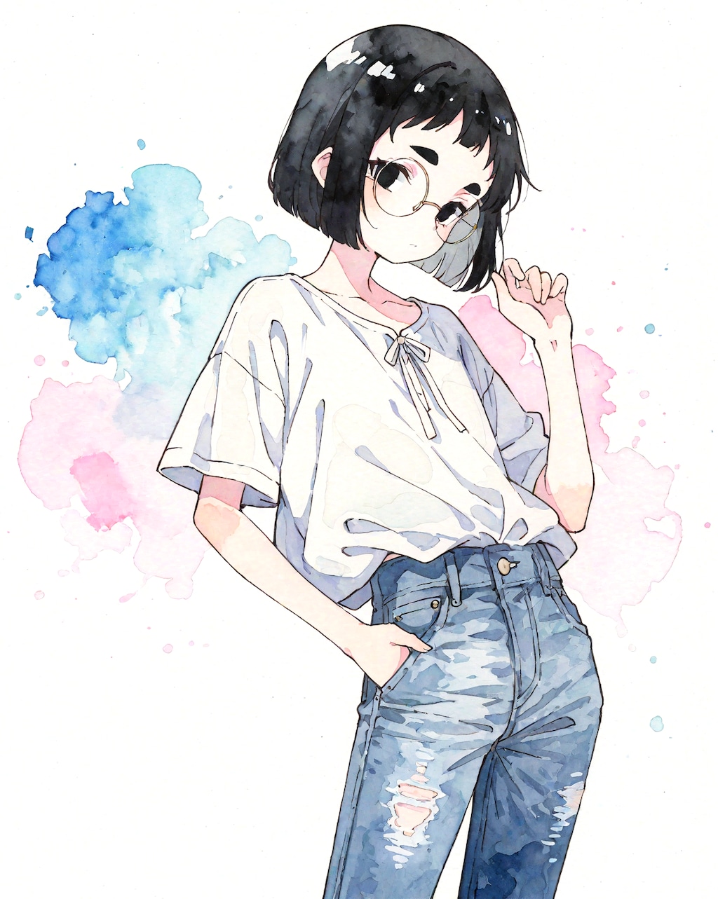 デニムめがねちゃん