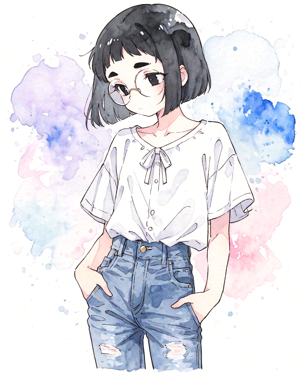 デニムめがねちゃん