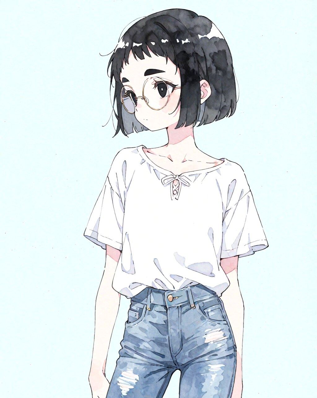 デニムめがねちゃん