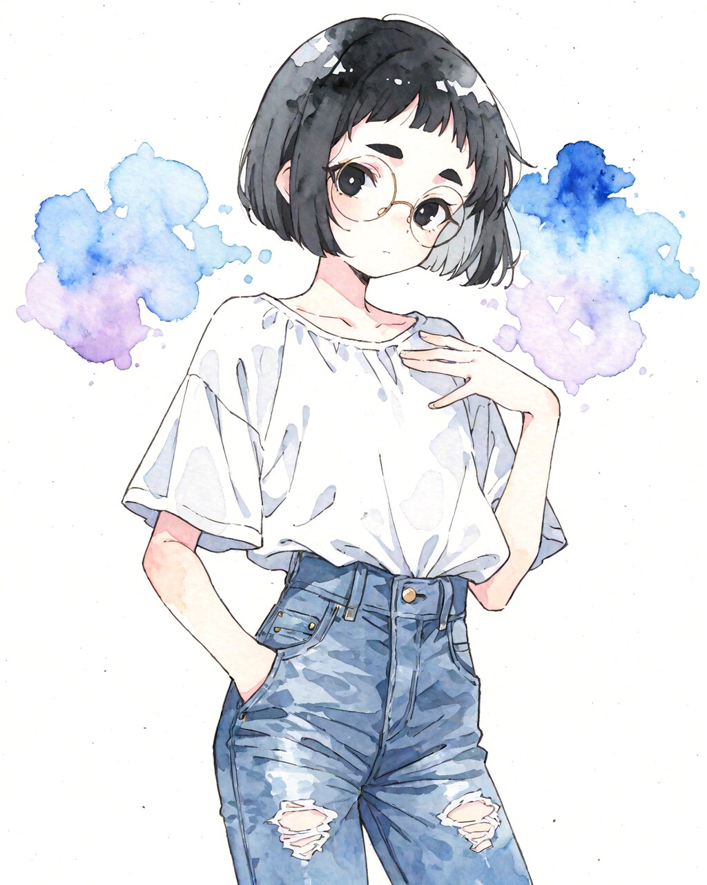 デニムめがねちゃん