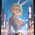 雨💦×スク水バニーギャル❤ 10枚目
