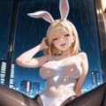 雨💦×スク水バニーギャル❤ 8枚目