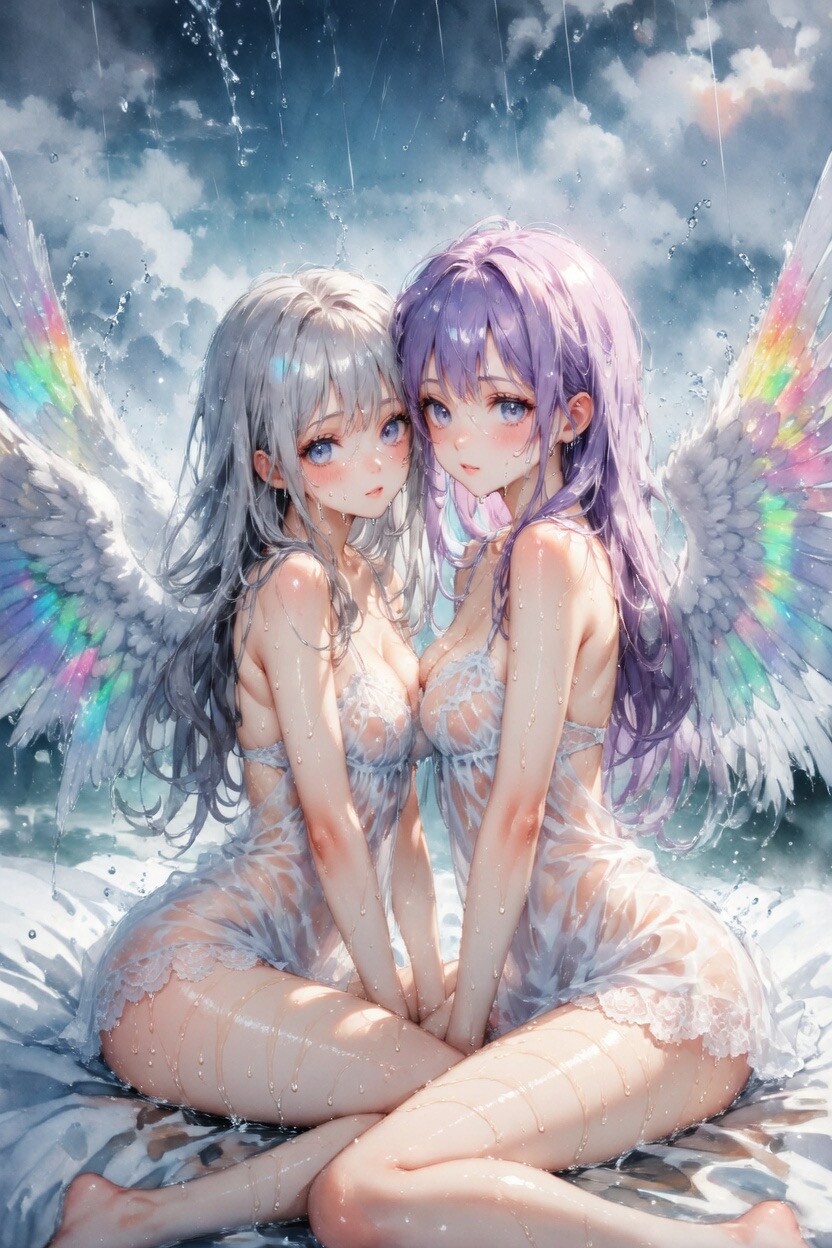 雨に濡れた天使
