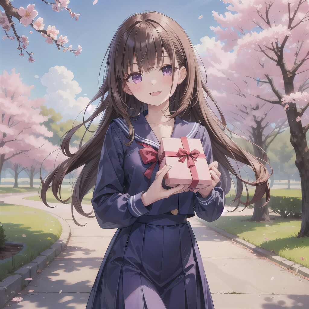 黒髪ロングでセーラー服の少女４５