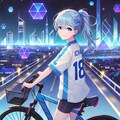 青ぽにちゃん サイクリング_Dalle 5枚目