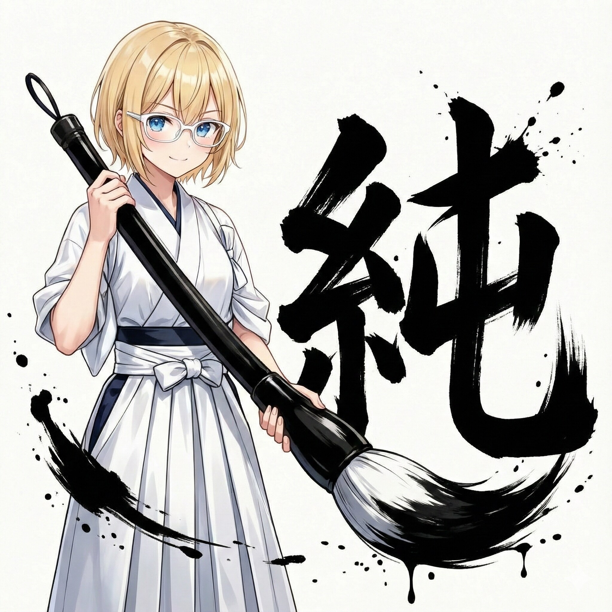 書き初め「純」