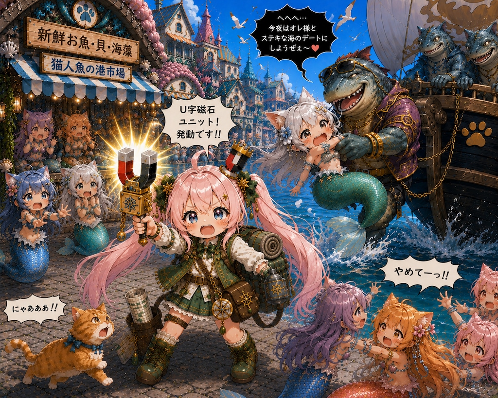 放浪皇女〜猫人魚の港街〜①