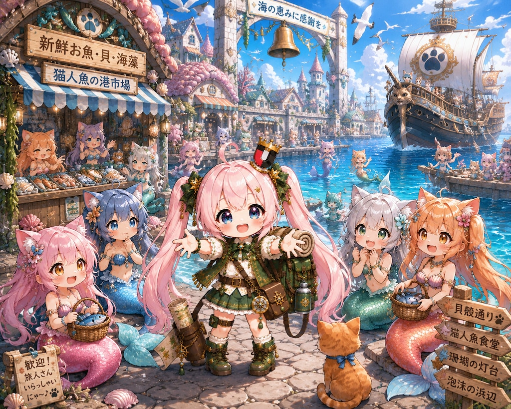 放浪皇女〜猫人魚の港街〜①