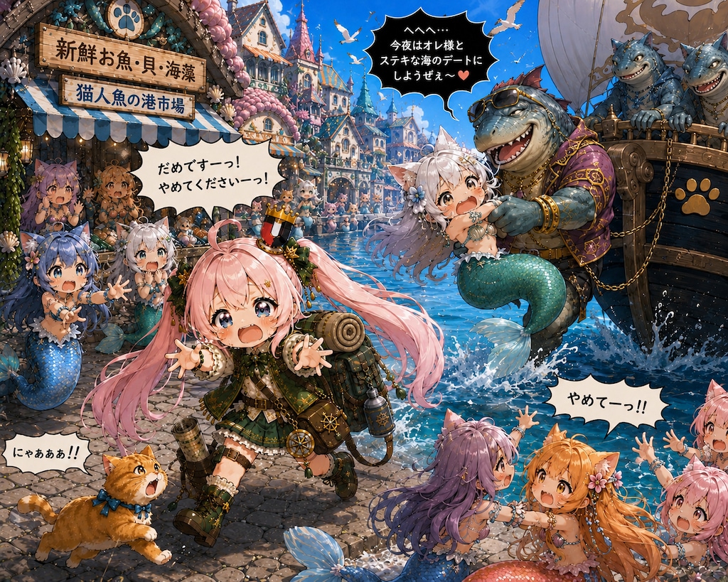 放浪皇女〜猫人魚の港街〜①