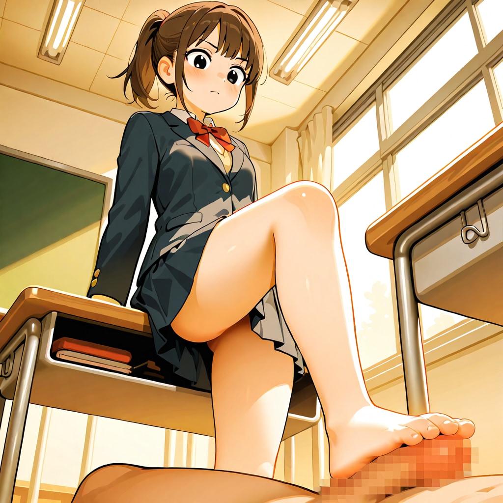 足で踏む