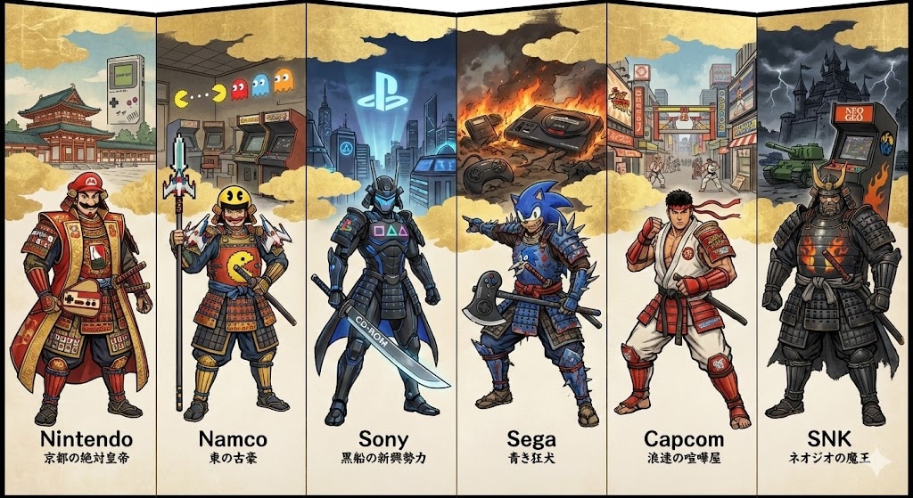 ゲームメーカー擬人化戦国物語