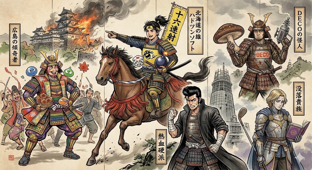 ゲームメーカー擬人化戦国物語