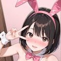 【今日の自撮り】ピンクバニー 3枚目