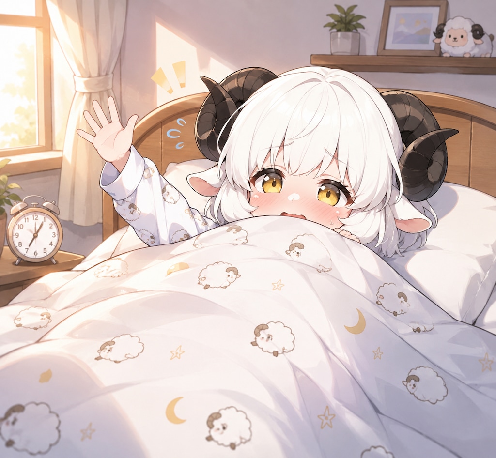 お、おはメイメイ・・・ですっ・・・。（今日はふとんの日）