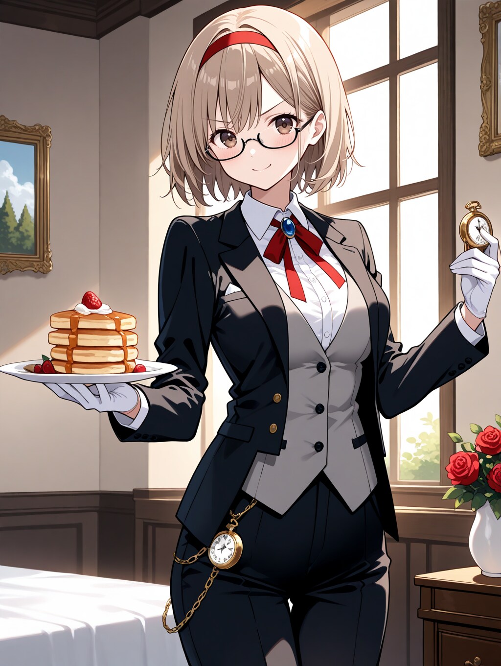 今日のおやつはパンケーキです