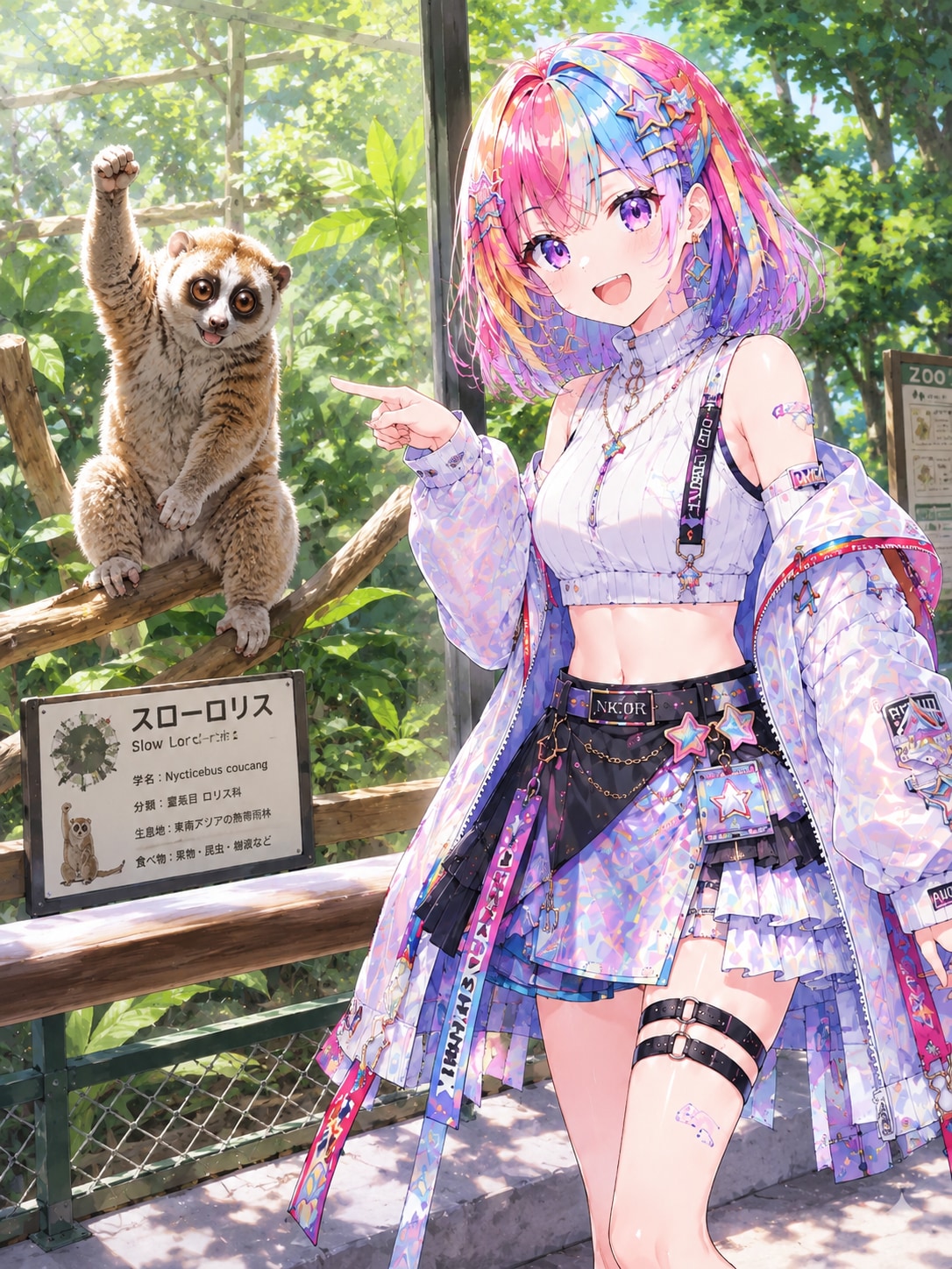 UNICORNちゃんとスローロリス | の人気AIイラスト・グラビア