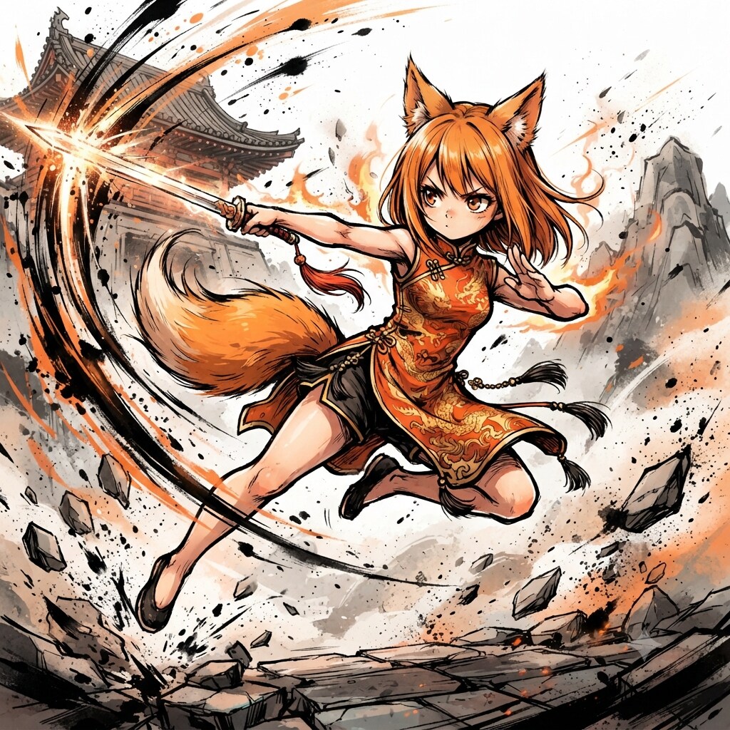 ケモミミカンフー212 | の人気AIイラスト・グラビア