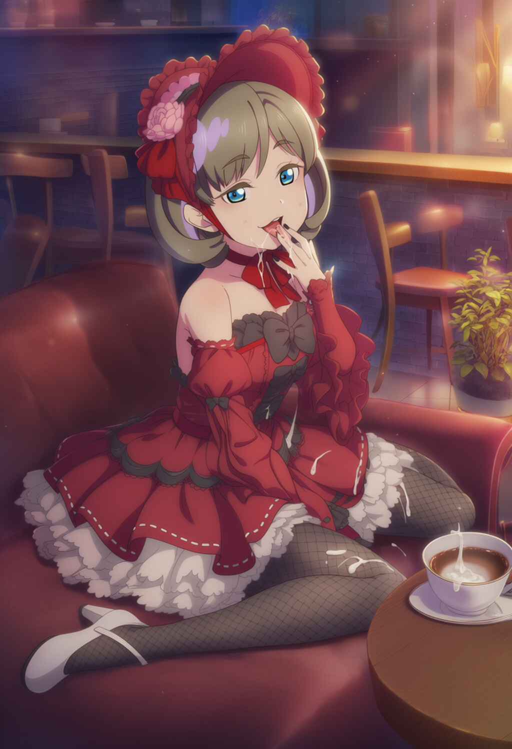 ミルクはコーヒーの中に入れてね