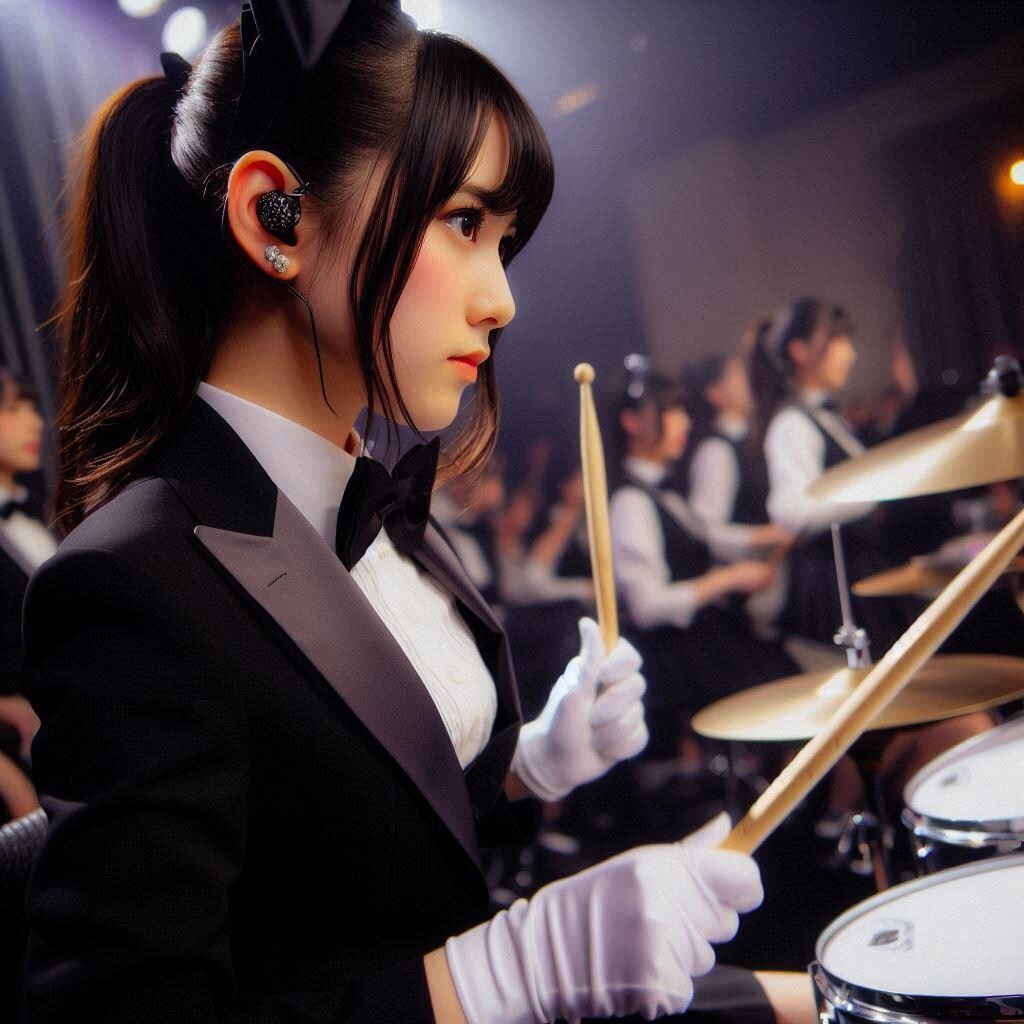 ドラム担当の執事ちゃん