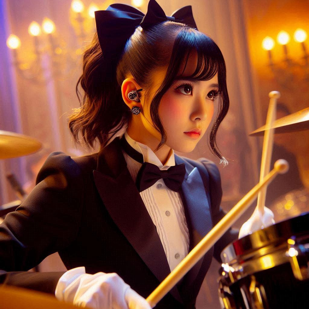ドラム担当の執事ちゃん