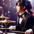 ドラム担当の執事ちゃん 3枚目