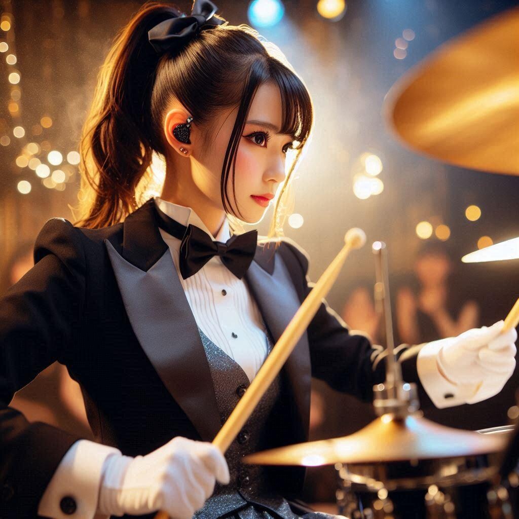 ドラム担当の執事ちゃん