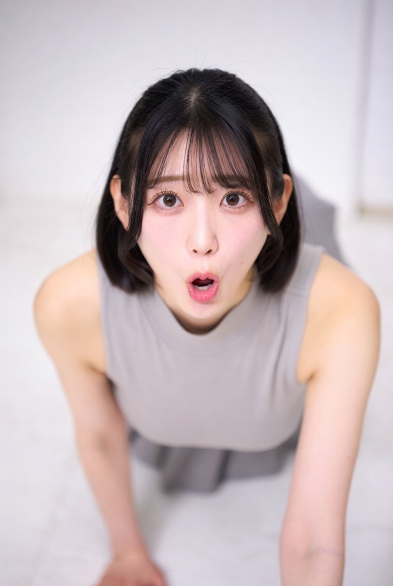 オホ顔④ノースリーブお姉さん