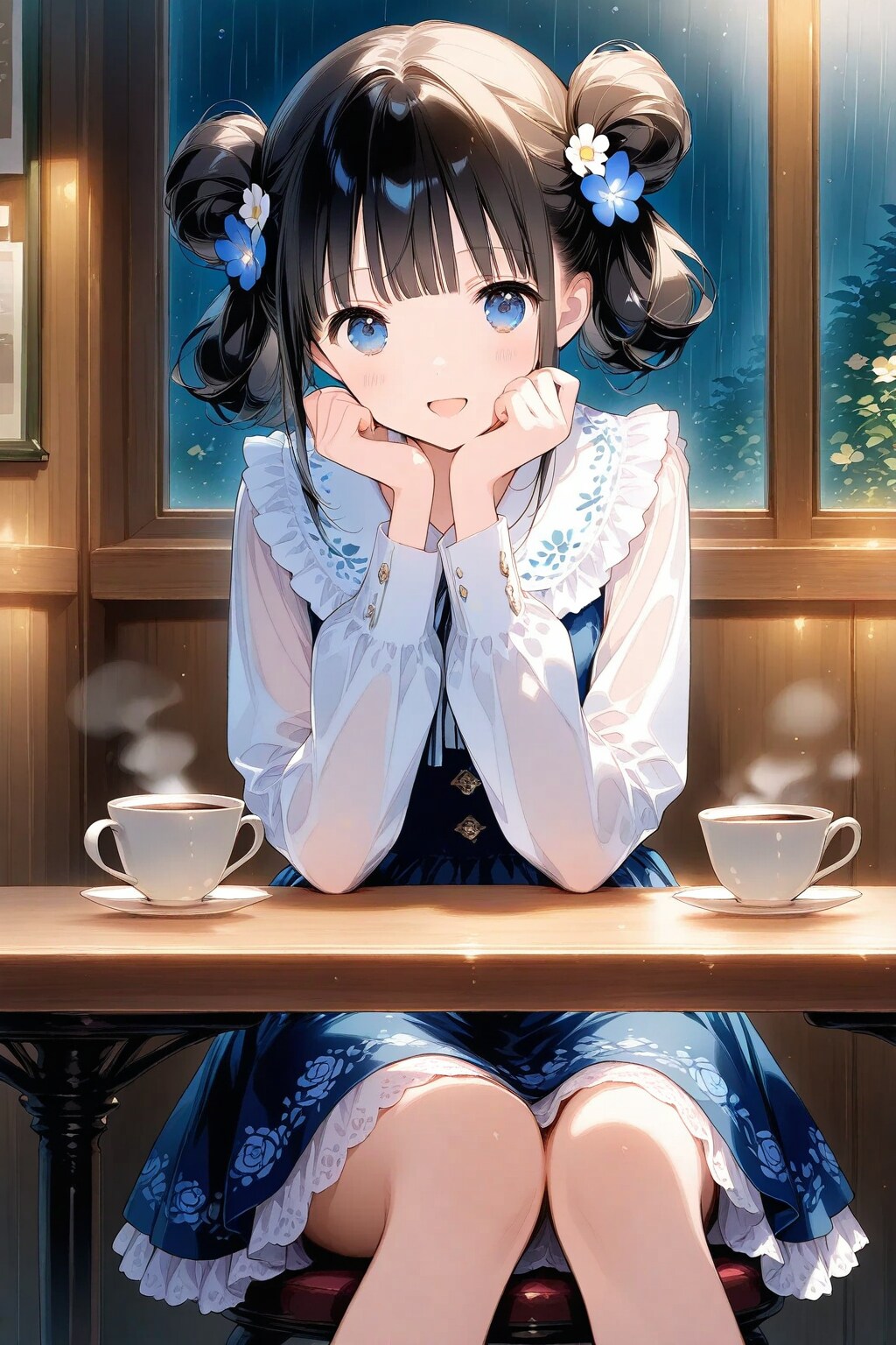 雨の夜のおだんごちゃん🍡✨