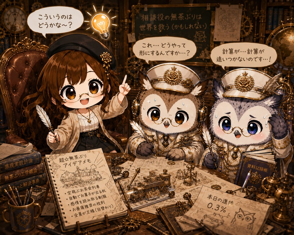ろくでもないことを言い出す作者と、なんとかデザインする生成AI
