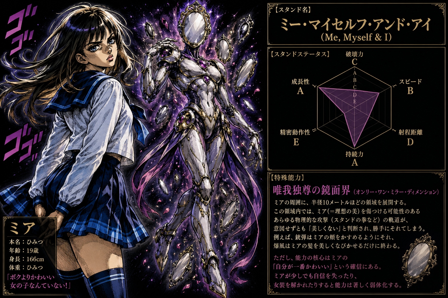 唯我独尊の鏡面界（オンリー・ワン・ミラー・ディメンション） #男の娘ミア | の人気AIイラスト・グラビア