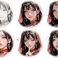 Trial And Error（アラビアン・ガール。【プロフィール・自己紹介／設定資料篇】）「色違いの呪文に成功しました。」 3枚目