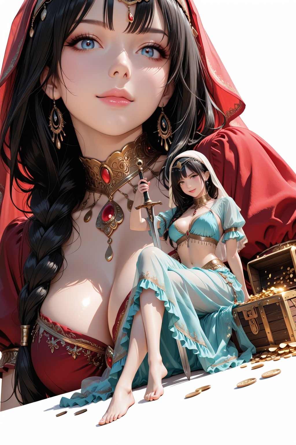 Trial And Error（アラビアン・ガール。【プロフィール・自己紹介／設定資料篇】）「色違いの呪文に成功しました。」