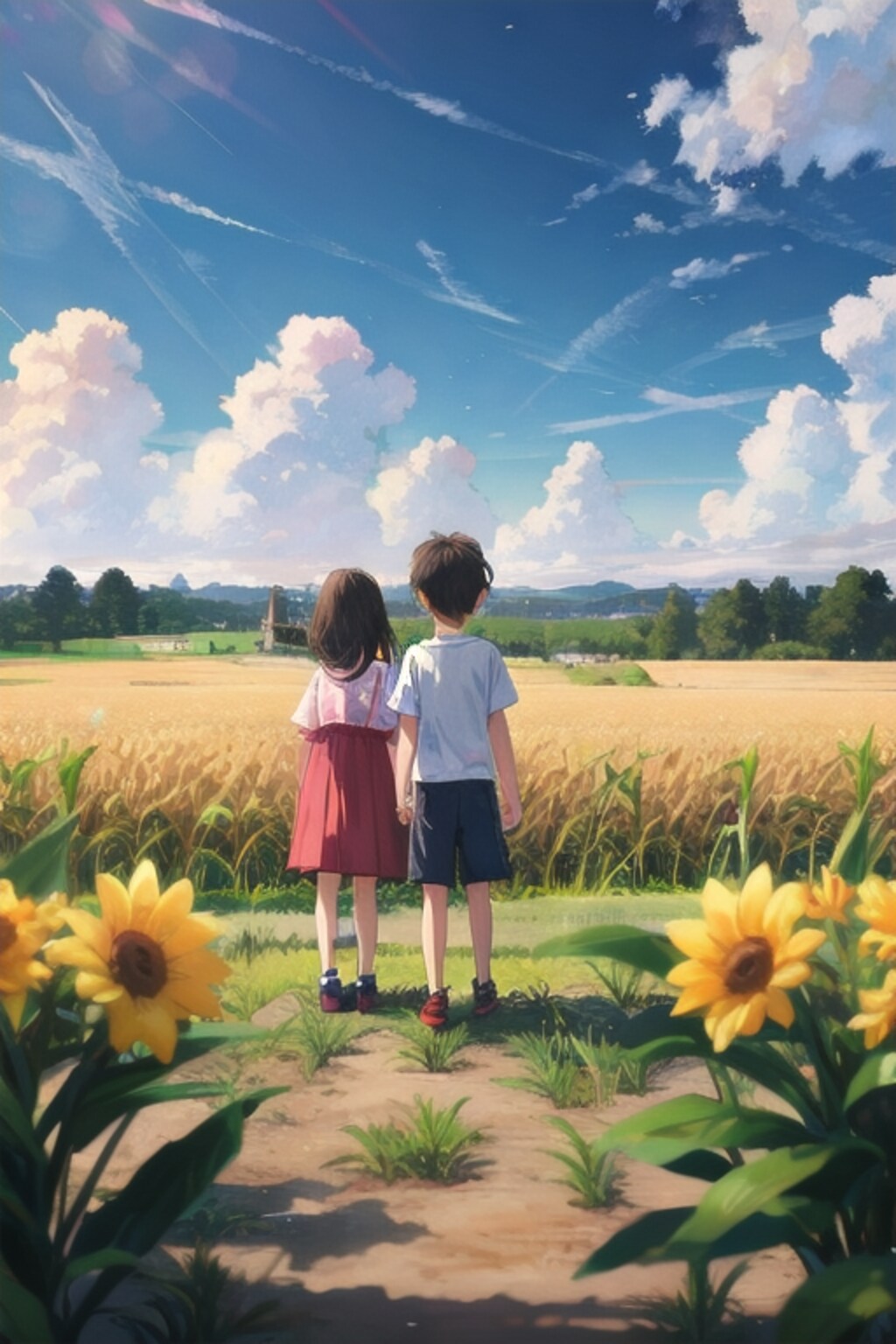 トウモロコシ畑の子供たち