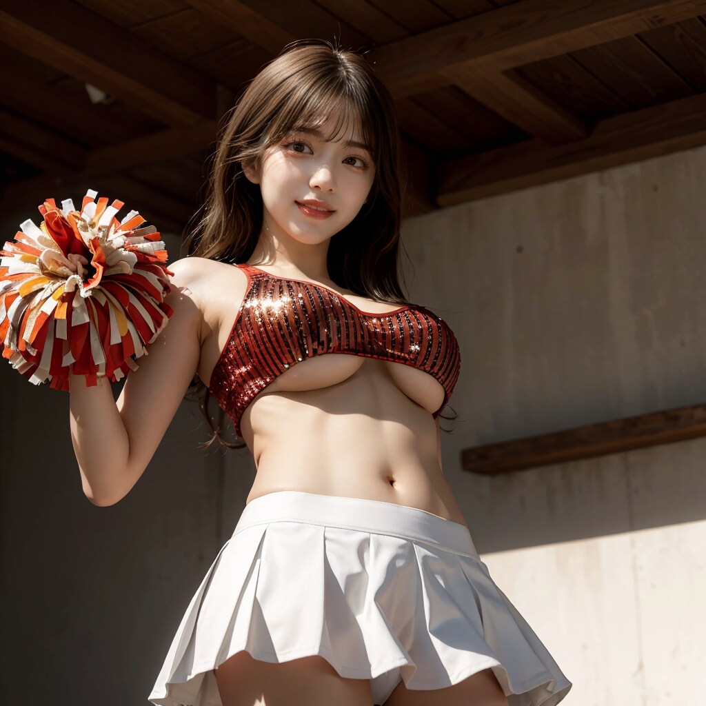 チアガールのお姉さん(下から)