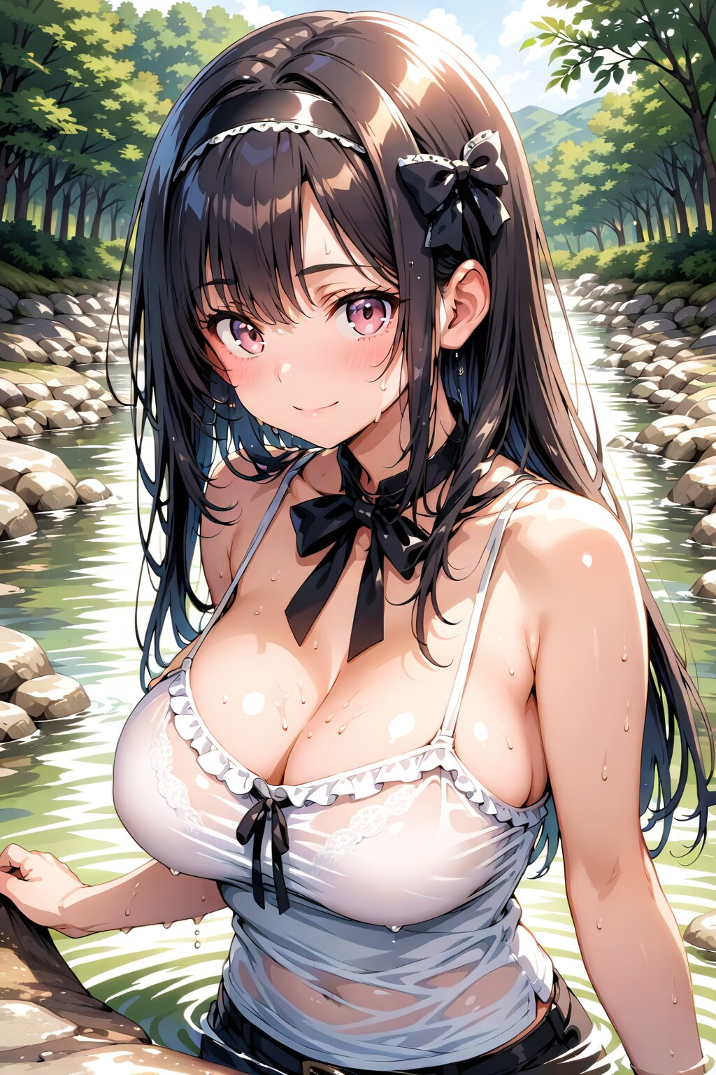 川遊び