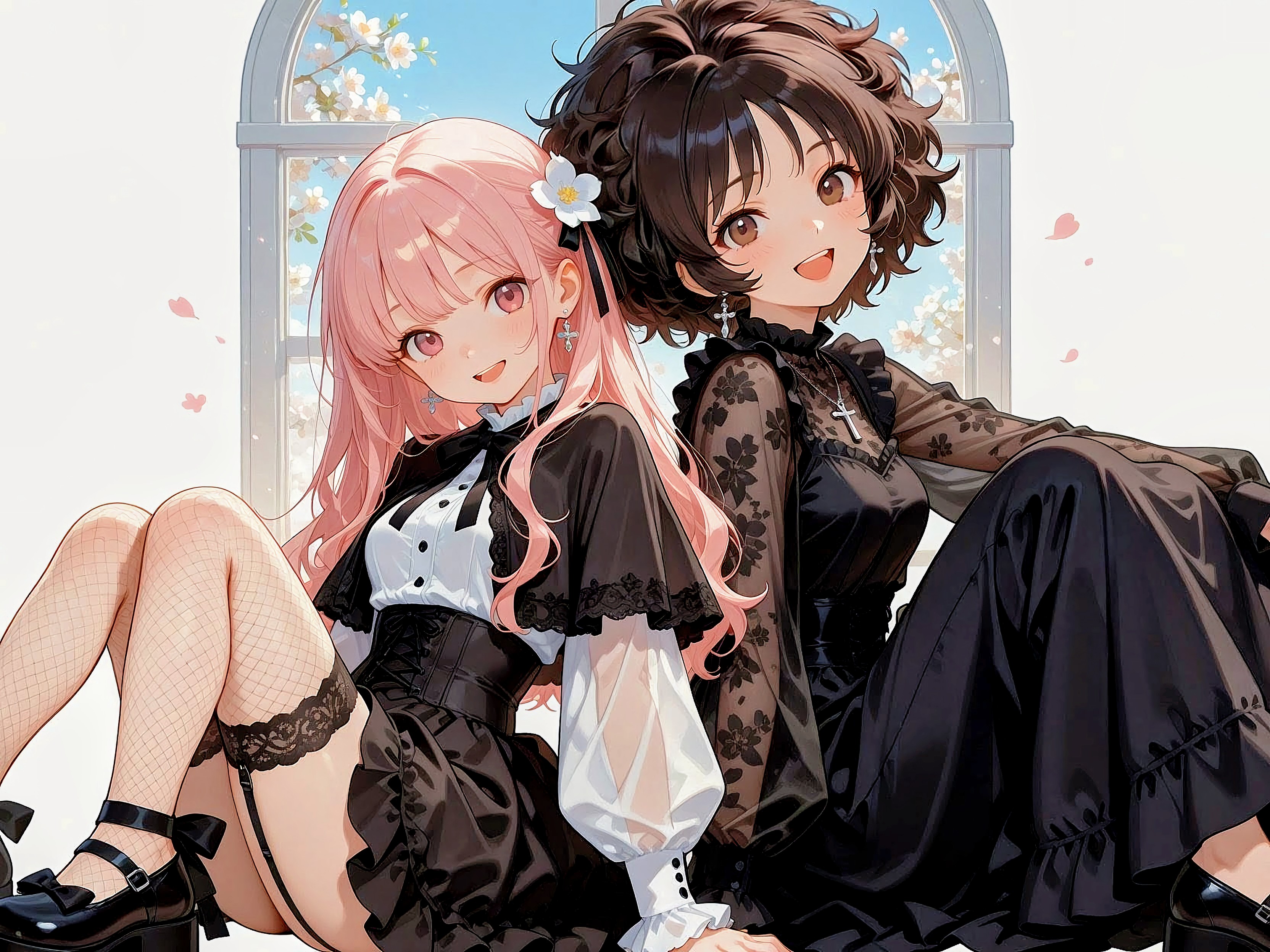 アフワさんとツーショット | の人気AIイラスト・グラビア