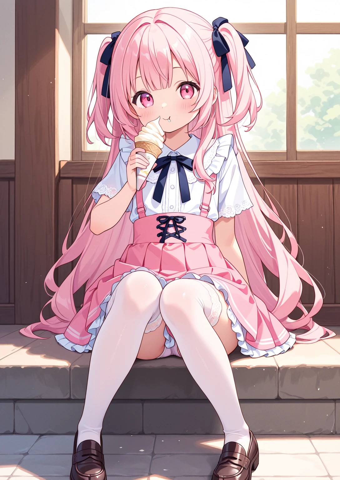 低年齢量産型好きのお兄ちゃんへ002《ソフトクリームぺろぺろSeaArt》 | の人気AIイラスト・グラビア