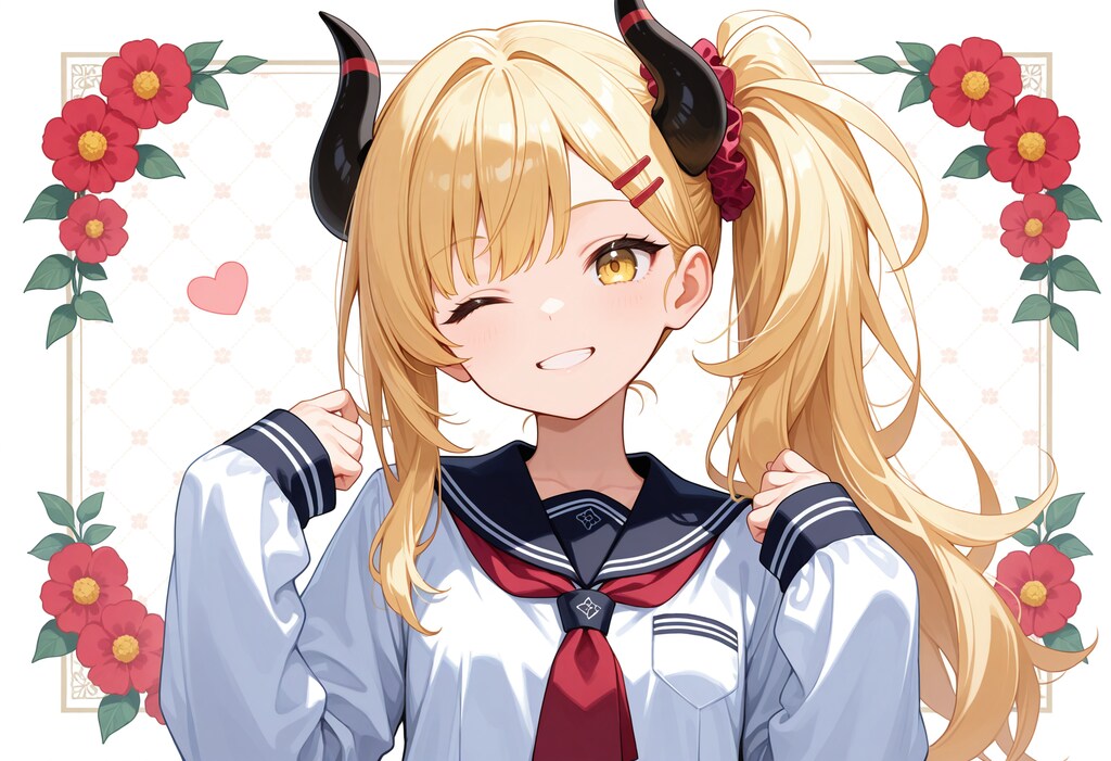萌え袖女鬼高生さん