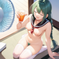 全裸と猛暑 3枚目