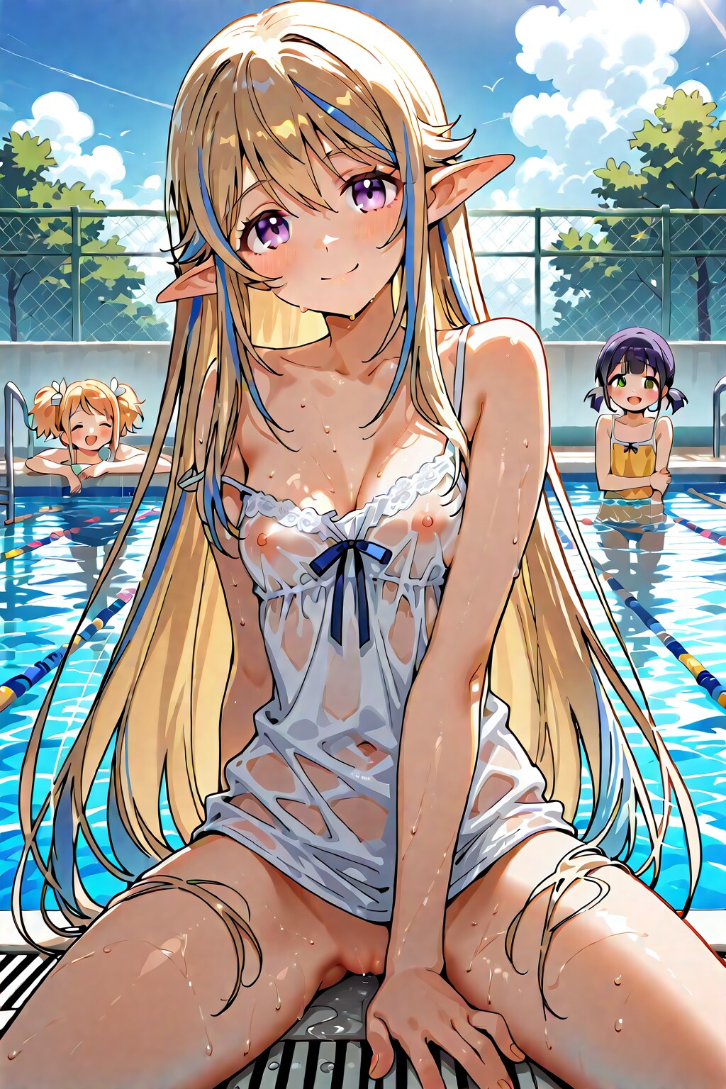 サキュバスの濡れ透けキャミソール