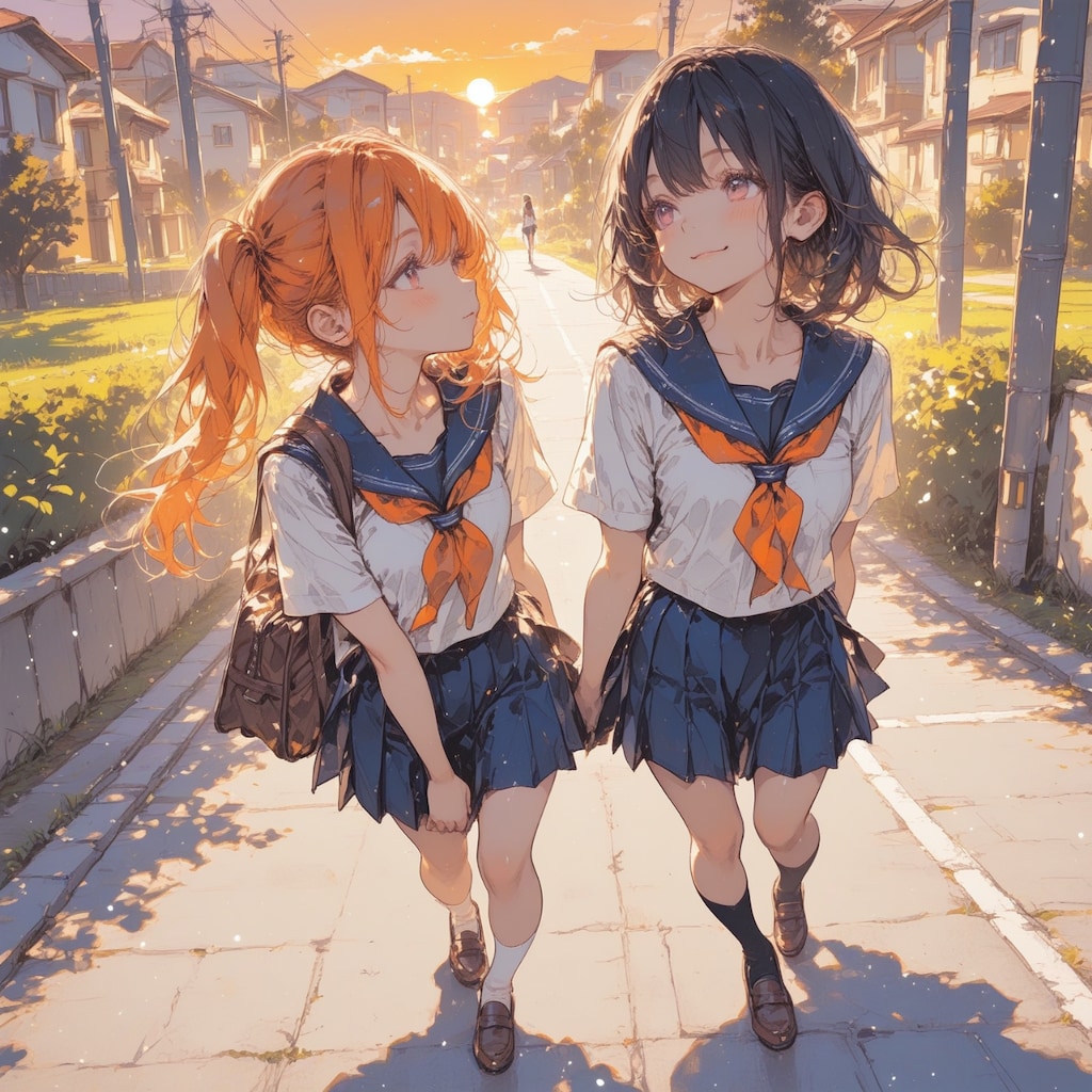 夕暮れの帰り道